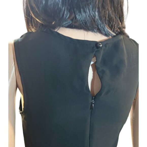 (6 for $25)Studio Y Black Caged Neckline Hi Low Dress size XS - Picture 5 of 7